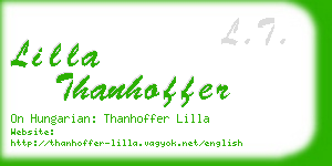 lilla thanhoffer business card